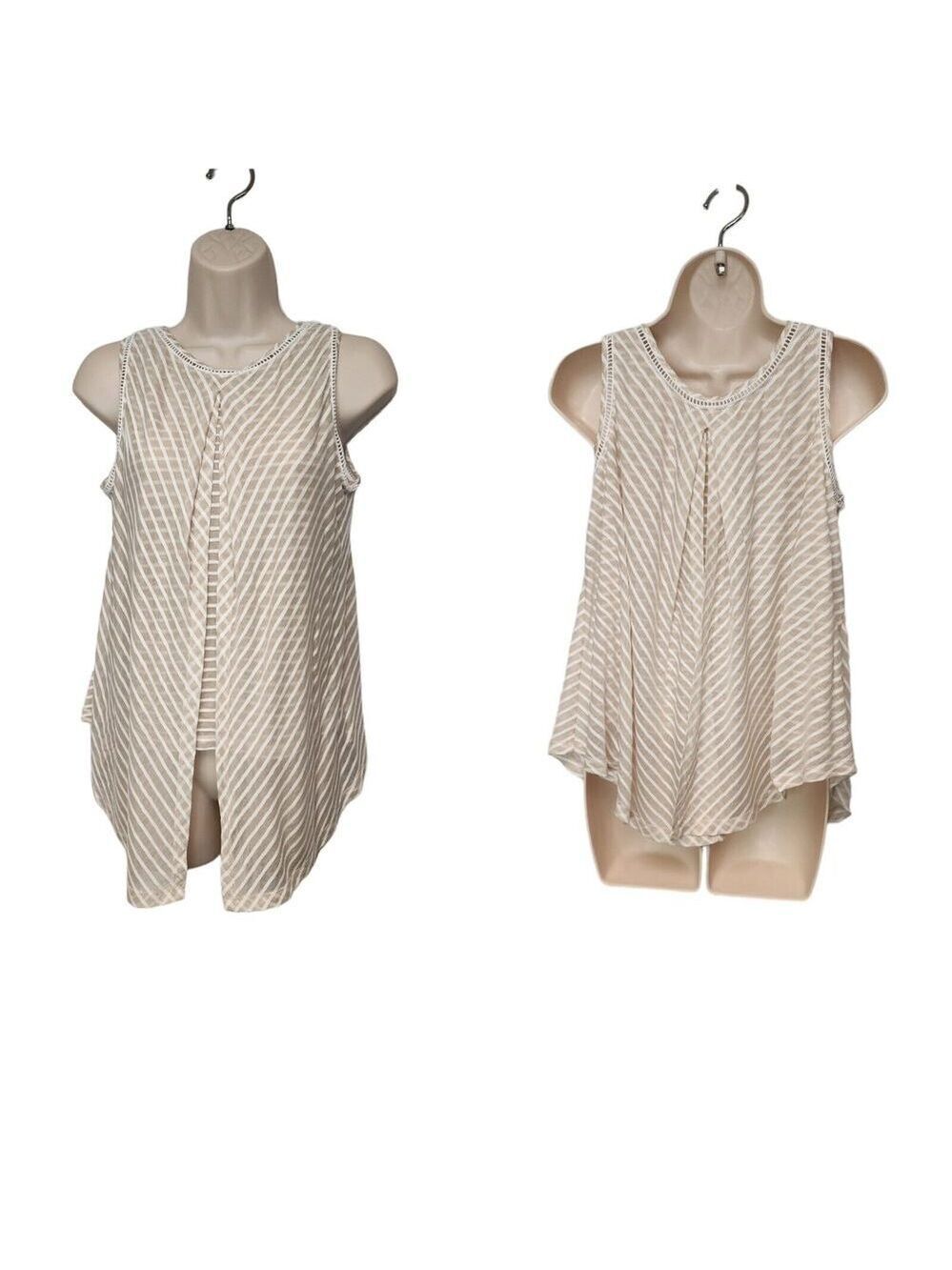 JPR STUDIO Women's Sleeveless Eyelet Lace Yoke Top MP